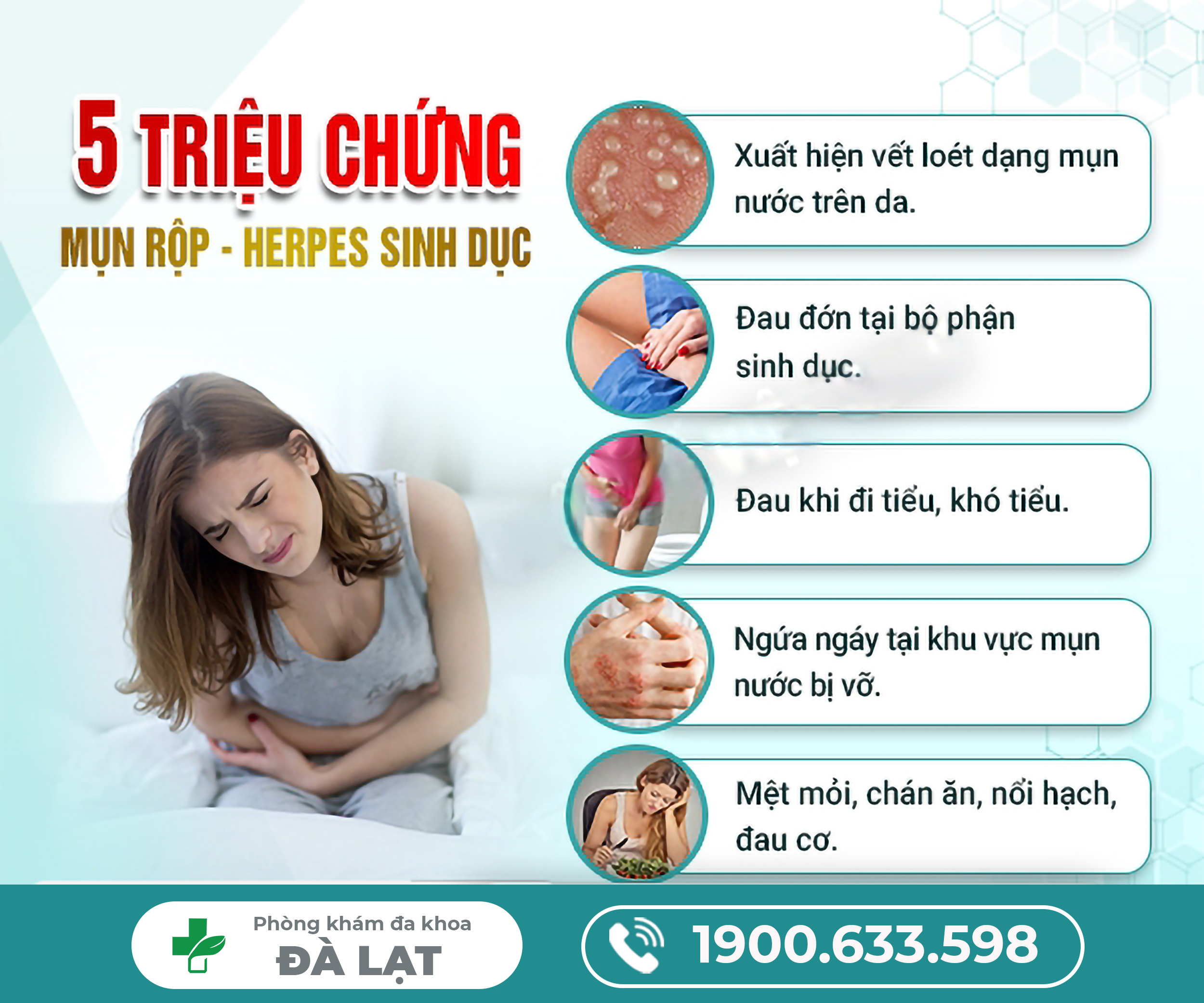 CÁCH NHẬN BIẾT BỆNH MỤN RỘP SINH DỤC