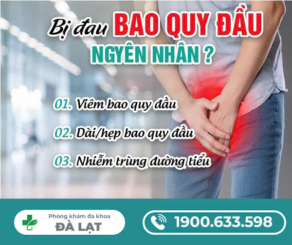 BỊ ĐAU BAO QUY ĐẦU NGUYÊN NHÂN DO ĐÂU?