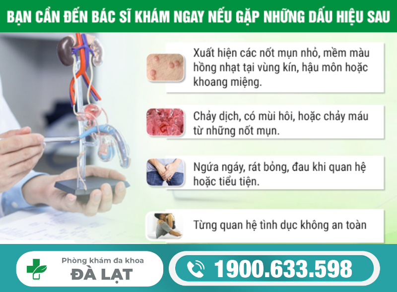 CÁC BIỂU HIỆN BỆNH SÙI MÀO GÀ MÀ NAM GIỚI THƯỜNG GẶP
