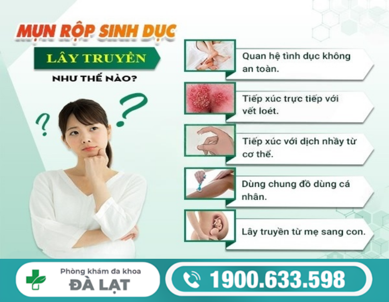 NAM VÀ NỮ NỔI MỤN RỘP Ở VÙNG KÍN VÀ CÁCH ĐIỀU TRỊ