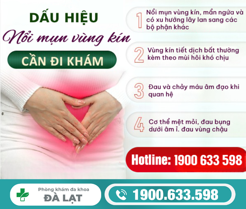 MỌC MỤN BÊN NGOÀI VÙNG KÍN